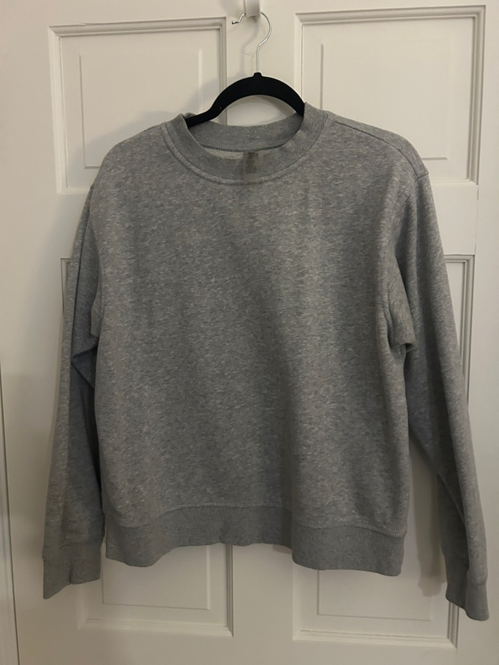 dip Gray Ribbed Crewneck Sweatshirt